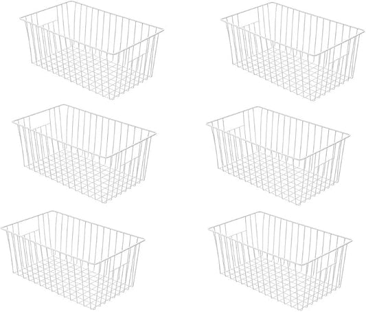 16inch Freezer Wire Storage Organizer Baskets, Household Refrigerator Bins by Y.Z.Bros