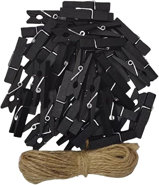 DurReus Wood Clothespins to Hang Photos School Projects 1.5 Inch Clothes Clips by Unknown