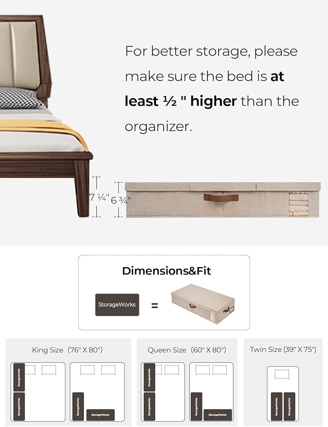 StorageWorks 2-Pack Jumbo Under Bed Storage Bins - Image 3