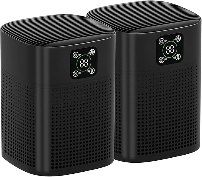 2 Pack Air Purifiers For Home Bedroom, Honeyuan H13 HEPA Air purifier by HONEYUAN