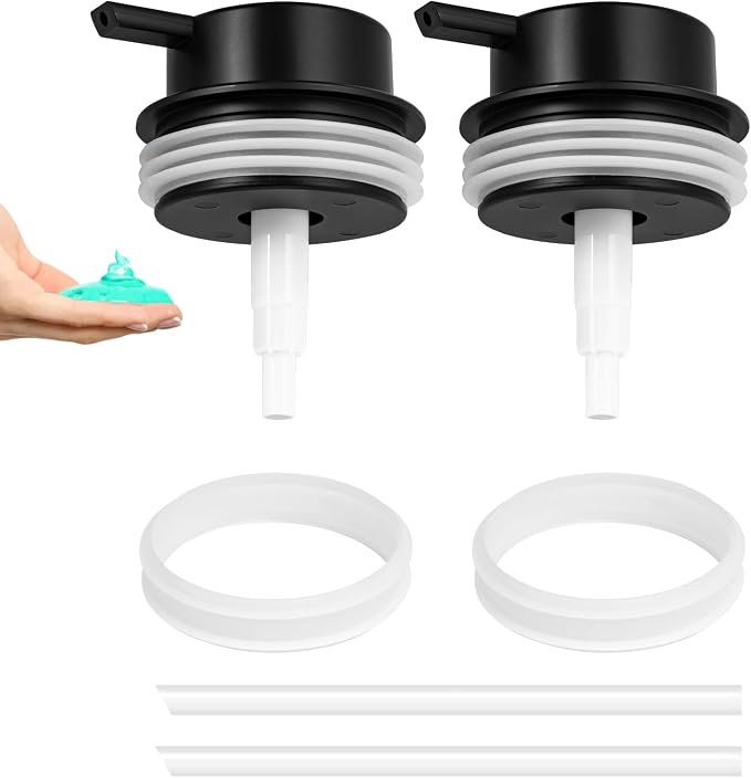 Liquid Soap Dispenser Pump 2pcsHead Replacement Spare Plastic Pump Bathroom by TOOZFO