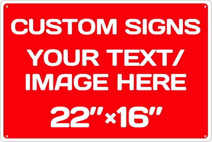 Personalized Aluminum Weatherproof Metal Sign by Repaly