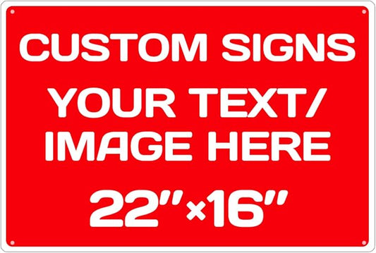 Personalized Aluminum Weatherproof Metal Sign by Repaly