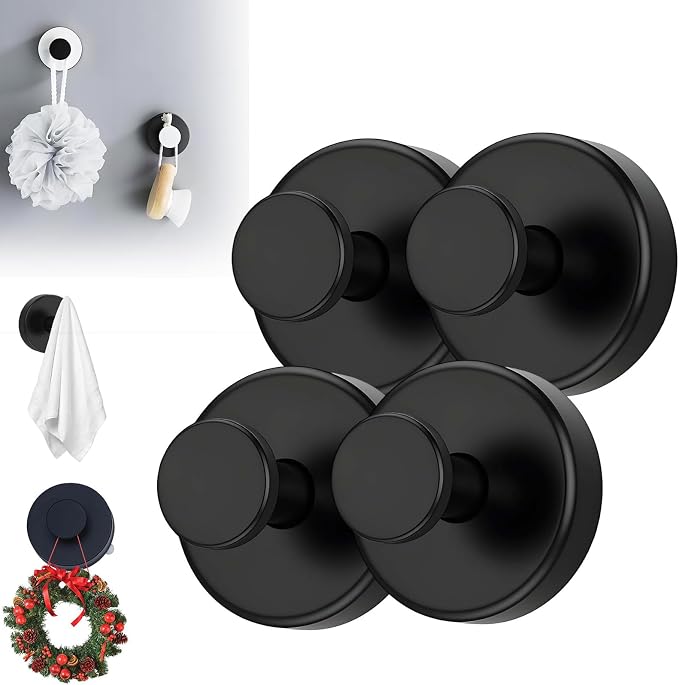 Suction Cup Hooks for Wreaths, 2025 New No Drill Suction Cup Hooks on Glass by ANYSENTHome