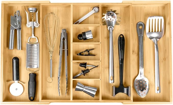 KitchenEdge Adjustable Kitchen Drawer Organizer by KitchenEdge