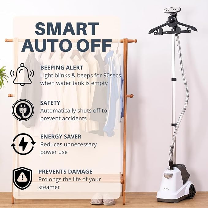 SALAV Commercial-Grade Standing Garment Steamer - Image 3