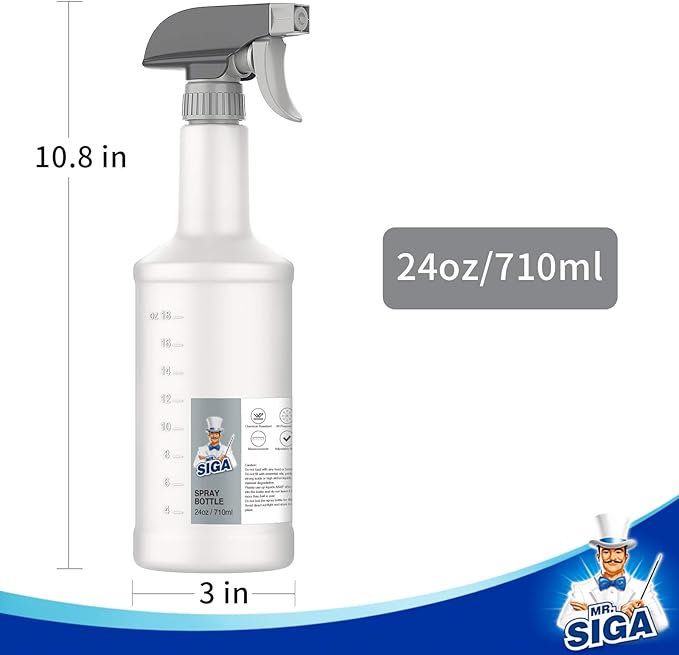 MR.SIGA 24 oz Empty Plastic Spray Bottles - Image 2