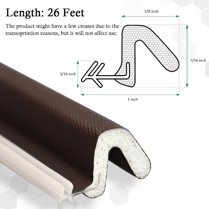 Kerf Weather Stripping Door Seal Strip 26 Ft Q Foam Door Weatherstrip Seal - Image 6