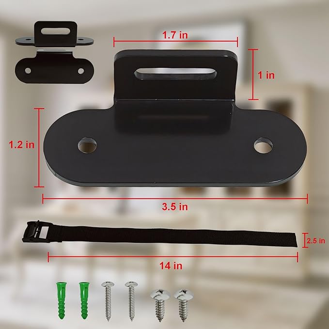 1000 lbs. Furniture Anchors, Anti Tip Straps - Image 5