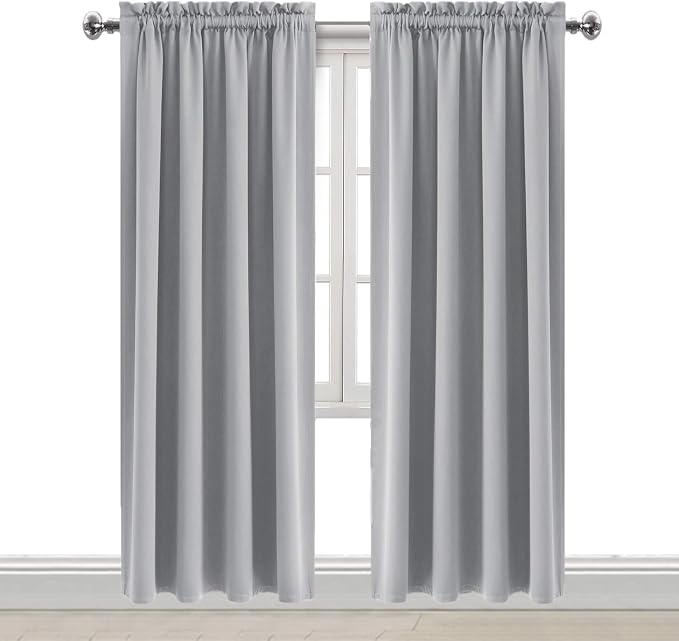 DWCN Blackout Curtains Room Darkening Thermal Insulated Bedroom Curtains Window - Image 9
