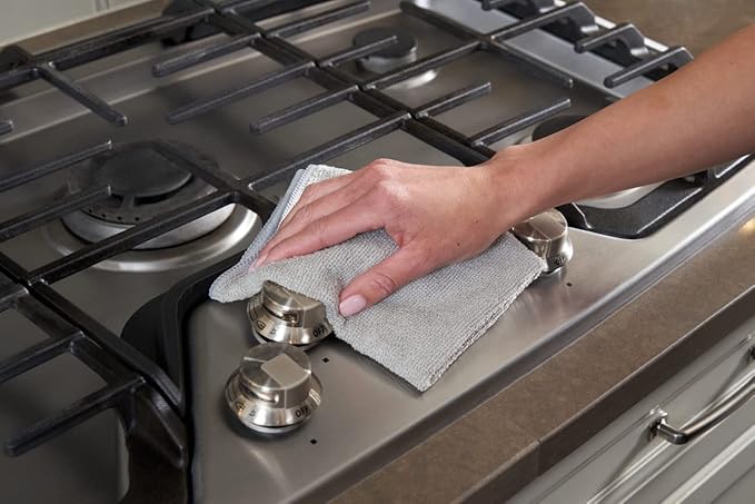 Rubbermaid Microfiber Cloth Towels 24 Pack 14"x14" Non-Scratch Reusable/Washable - Image 9