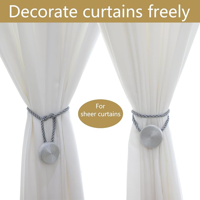 Magnetic Curtain Tiebacks - 12mm Magnetic Tie Backs - Image 4