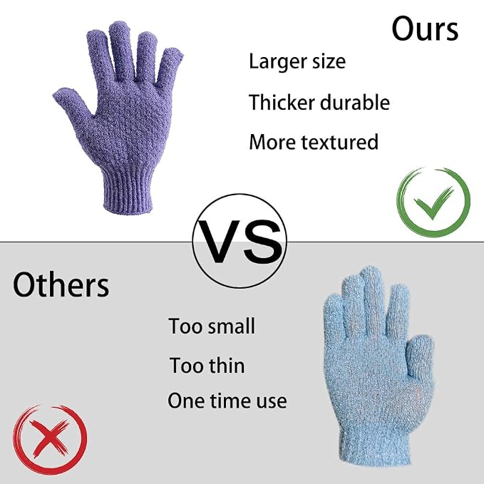 Bath Exfoliating Gloves Scrub - Image 4