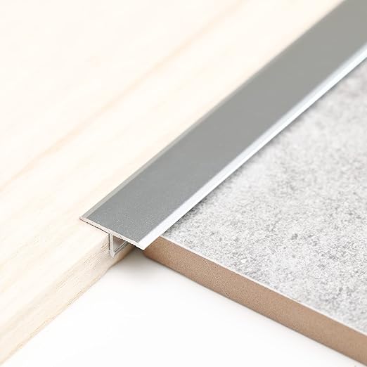 3Pcs Aluminum T Molding Trim & Floor Transition Strips, Flat Divider Strip by AllAboutTrimMoldings
