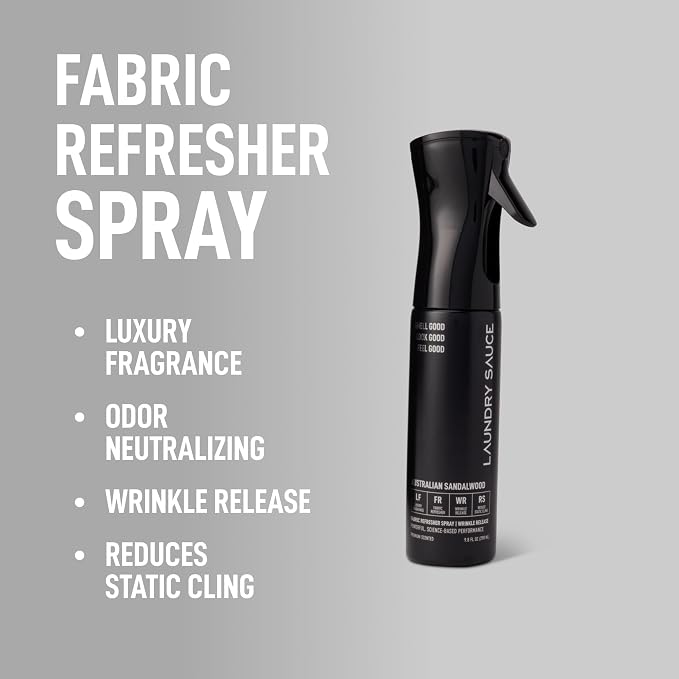 Laundry Sauce Fabric Refresher Spray Australian Sandalwood, Odor-Fighting - Image 2