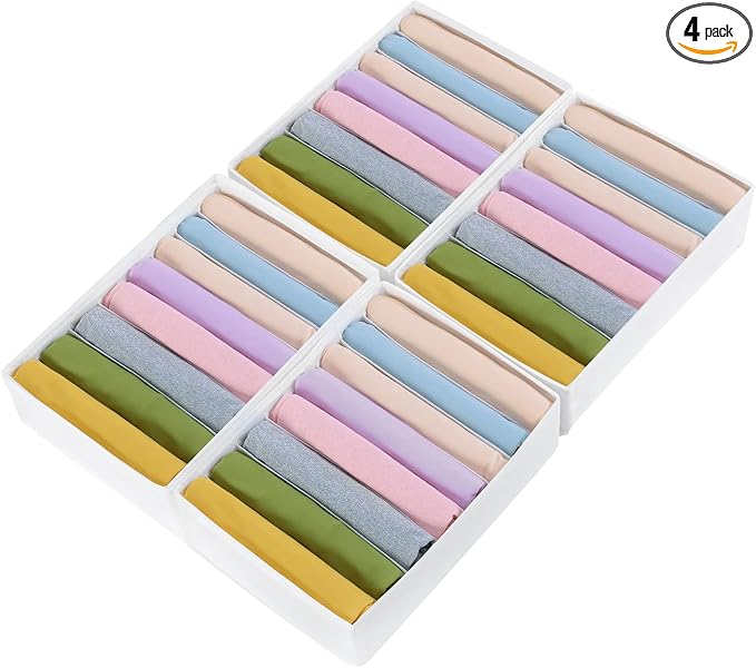4 Packs T-shirt Drawer Organizers by Remittur