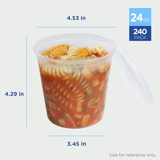 Karat Clear PP Injection Molded Round Deli Containers