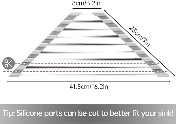 Tomorotec Triangle Roll-Up Dish Drying Rack - Image 4
