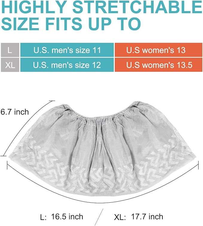Shoe Covers Disposable 120 Pack, Non-Woven Booties - Image 3