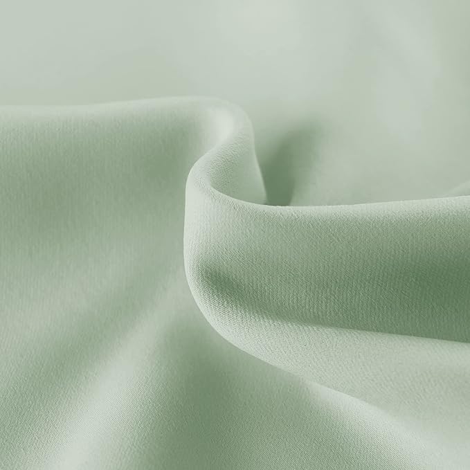 DWCN French Door Curtains – Rod Pocket Thermal Blackout Curtain - Image 4