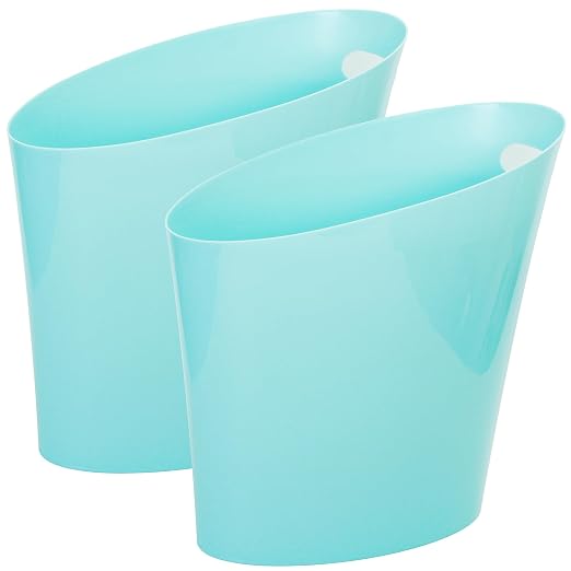 Youngever 2 Gallon Slim Trash Can, Plastic Garbage Container Bin, Small Trash by Youngever