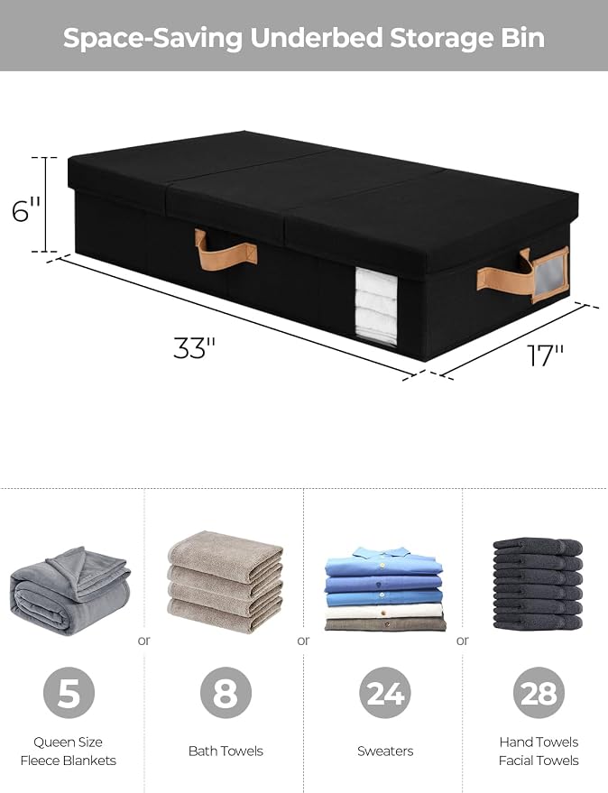 StorageWorks 2-Pack Large Under Bed Storage Bins - Image 2
