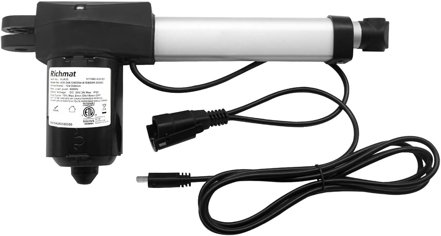 HJA35 Adjustable Bed Actuator Replacement Parts Fits for Ritchmate Remote System,Electric Sofa Lift Chairs Power Recliner