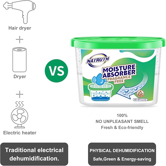 NATRUTH Moisture Absorber boxes, Unscented 500ml*10.5OZ Closet Dehumidifier - Image 3