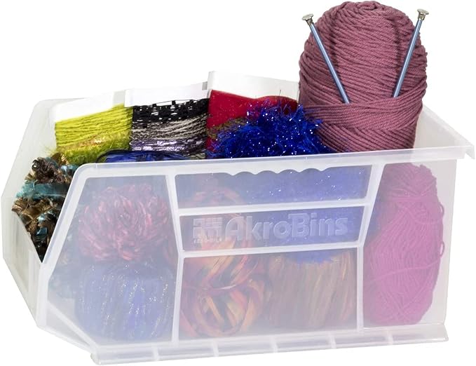 Akro-Mils 30240 AkroBins Plastic Storage Bins, Space-Saving Stackable Bins - Image 2