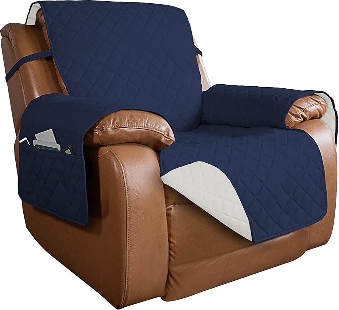 PureFit Reversible Quilted Sofa Cover, Water Resistant Slipcover Furniture by PureFit