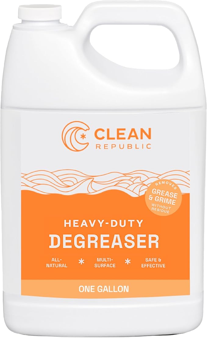 Clean Republic Heavy-Duty Degreaser, Stove Tops, and More, 1 Gallon Bottle by CleanRepublic