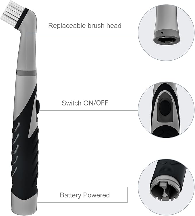 Electric Cleaning Brush with 4 in 1 Multiple Brush Heads, Indoor Household - Image 2