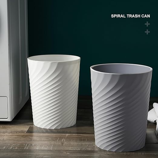 2 Pcak Small Bathroom Trash Can 1.8 Gallon Waste Basket Garbage Can - Image 7