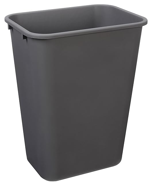 Amazon Basics Rectangular Commercial Office Wastebasket, 10 gallons - Image 2