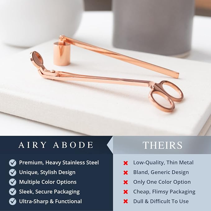 Candle Wick Trimmer and Candle Snuffer Accessory Set – Pick Your Color - Image 3