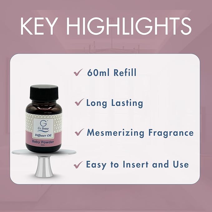 G's Breeze Baby Powder Diffuser Oil Refill - Image 4