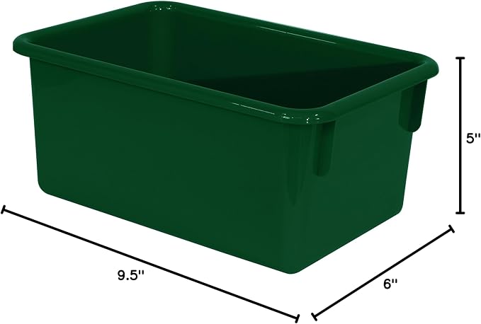 Wood Designs Cubby Storage Bin, Heavy Duty Plastic Containers - Image 7