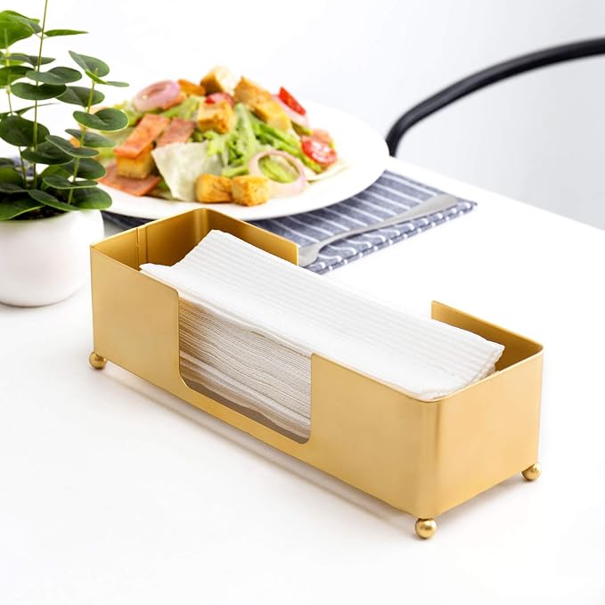 MyGift Gold Paper Towel Holder, Toilet Paper Towel Dispenser - Image 2