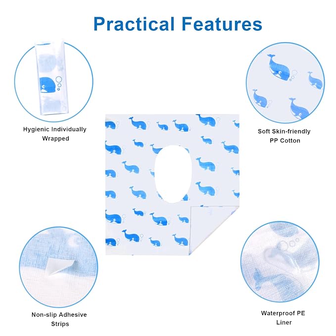 20 Pack Toilet Seat Covers Disposable, Extra Large Disposable Toilet Seat Covers - Image 5