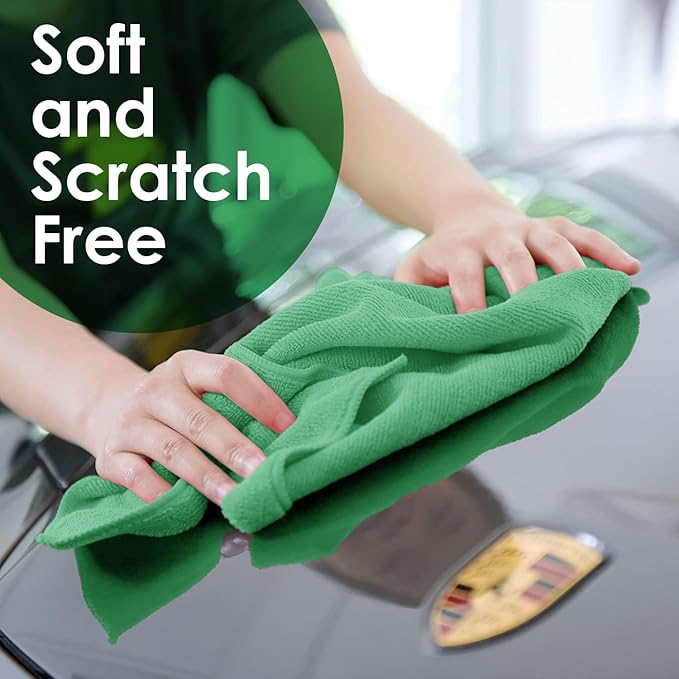 Avalon Towels Microfiber Cleaning Cloths Size 16" x 16", Highly Absorbent - Image 4