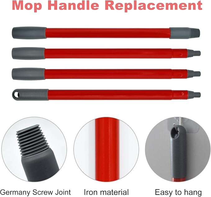 Mop Handle for Ocedar, Spin Mop Replacement Head Base Compatible - Image 4