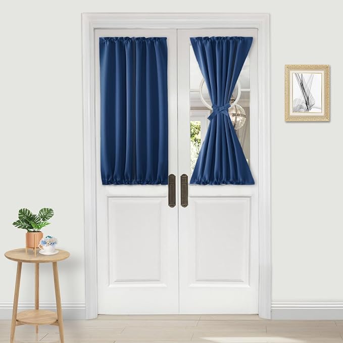DWCN French Door Curtains – Rod Pocket Thermal Blackout Curtain by DWCN