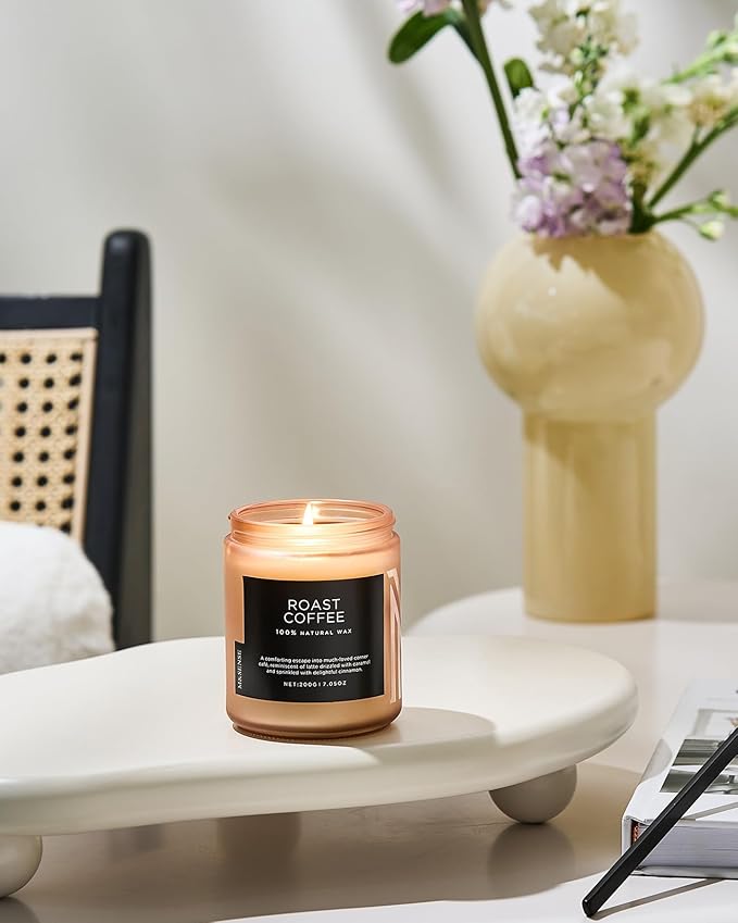 M&SENSE Coffee Candles Scented Strong, Organic Natural Soy Wax - Image 6