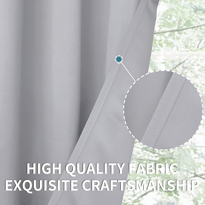 BGment Short Room Darkening Curtains 40 Inches Long - Image 4