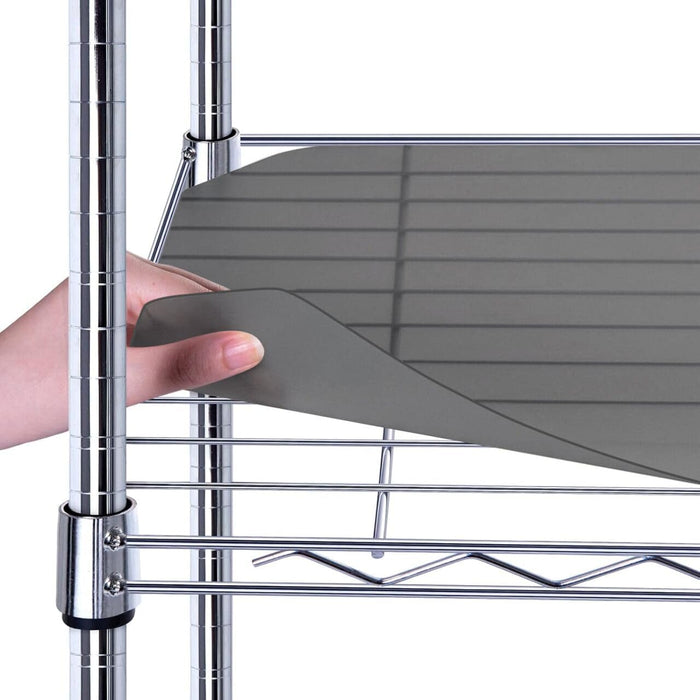 BRIAN & DANY Wire Shelf Liner 24" X 48", Heavy Duty Shelf Liners for Wire Shelving, Waterproof Protector Mats, Set of 4, Charcoal