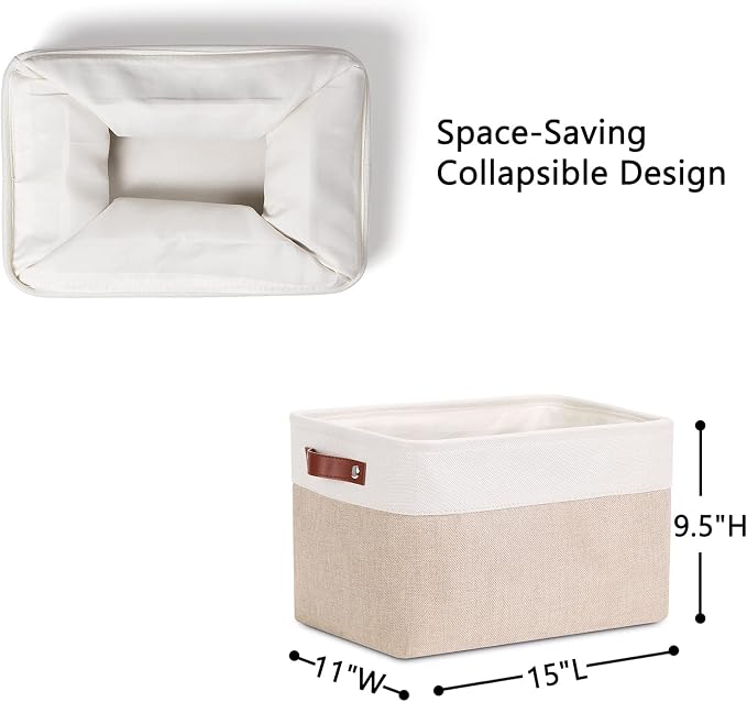 DULLEMELO Fabric Storage Bins, Storage Baskets - Image 4