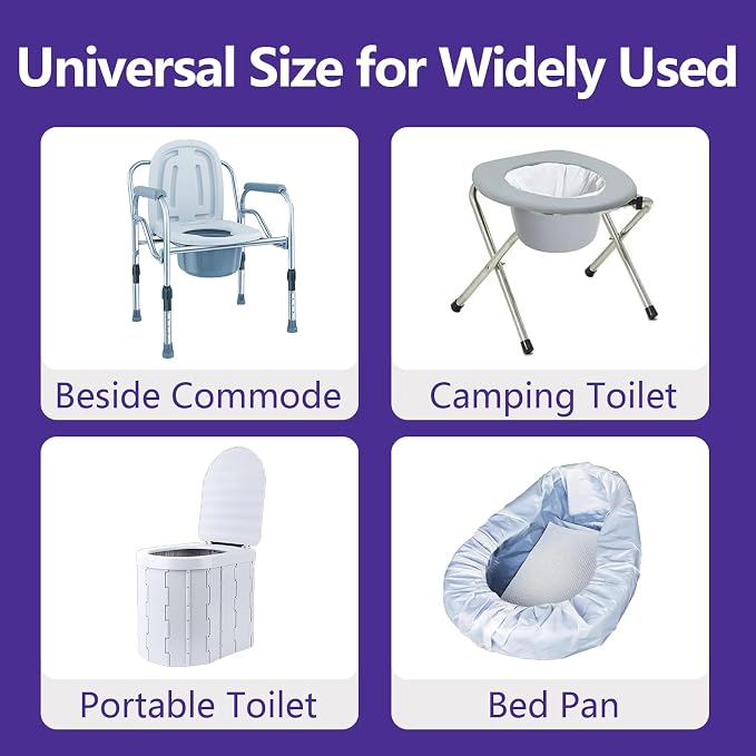Senvok Commode Liners with Highly Absorbent Pads - Image 6