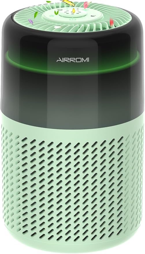 AIRROMI Air Purifier for Bedroom Home, HEPA Filter, Covers Upto 549 Ft² by AIRROMI