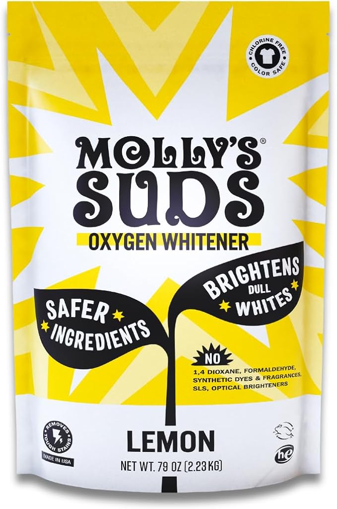 Molly's Suds Oxygen Whitener | Powerful Bleach Alternative, Chlorine Free & by MollysSuds