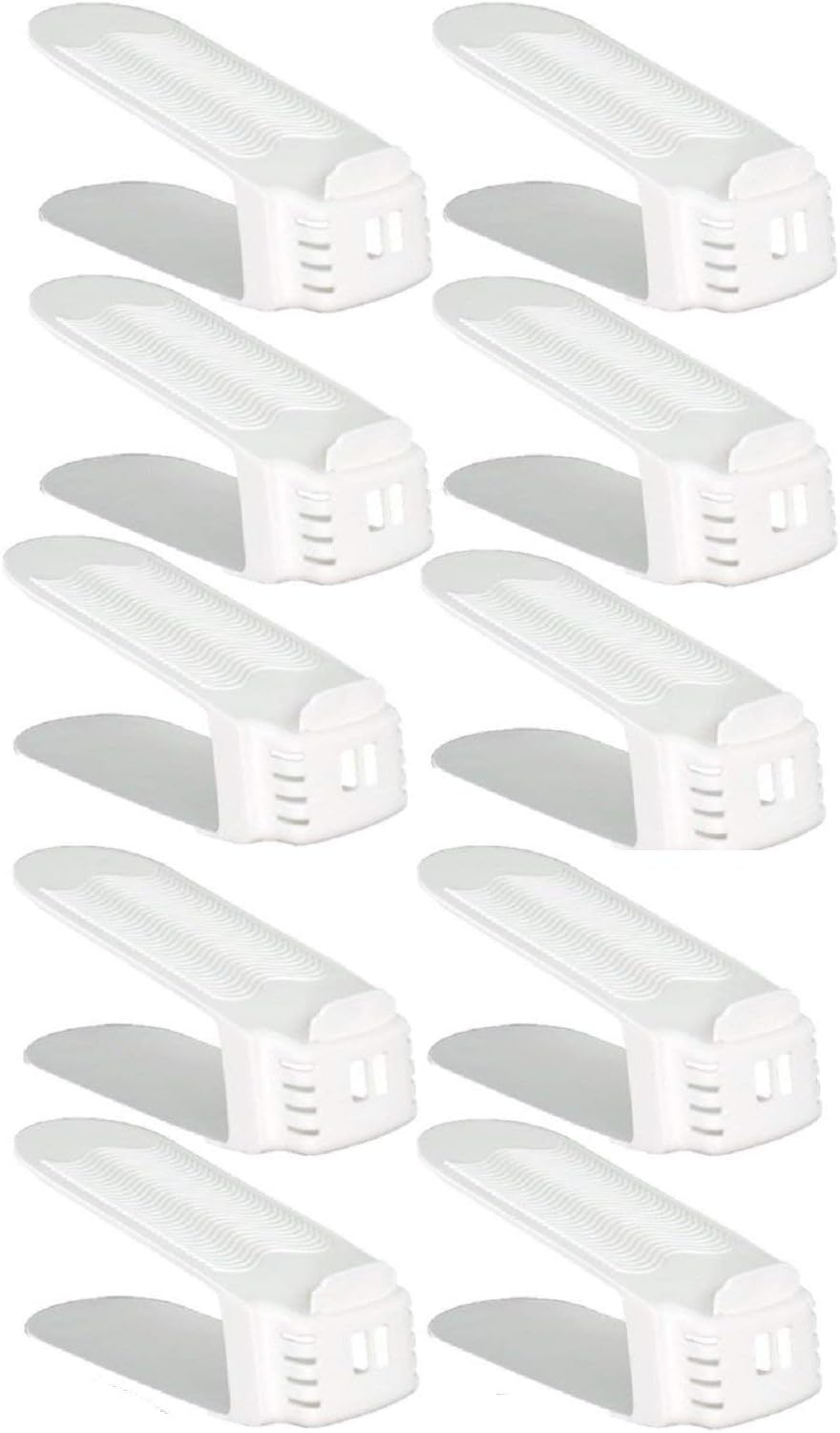 Shoe Slotz Space-Saving Storage Units in Ivory | As Seen on TV | No Assembly ...